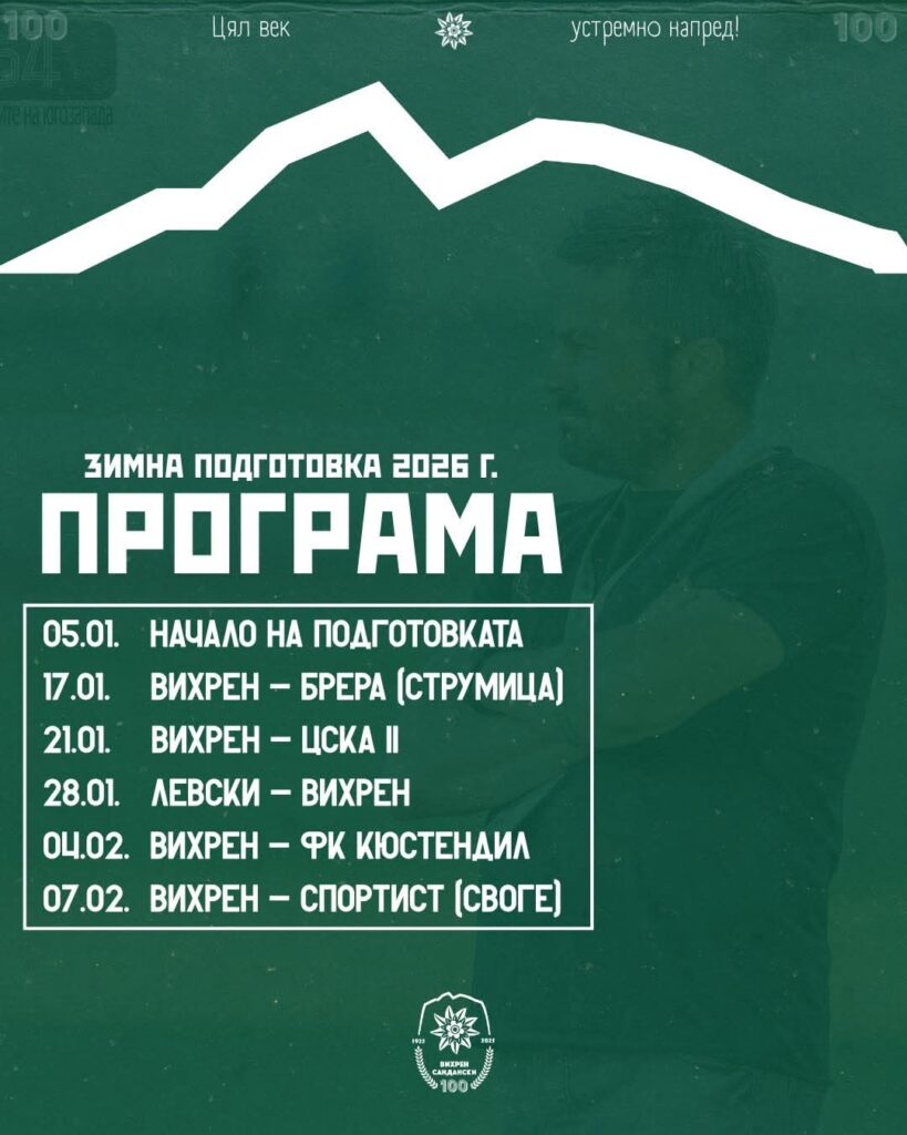 Програма за зимната подготовка на Вихрен